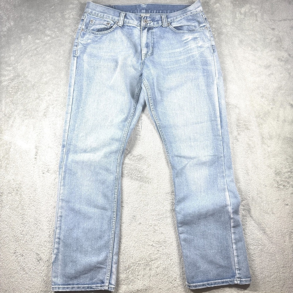 Y2K Distressed Women's Embellished Pockets VTG Jeans 34x32 Straight Embroidered